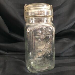Antique Queen Quart Canning Jar